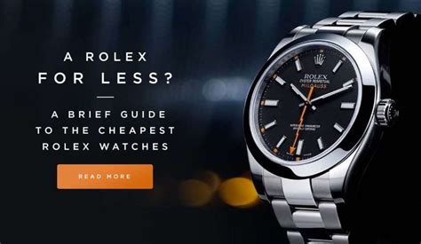 cheapest rolex watch 2018